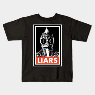 Reptilians Lie Kids T-Shirt